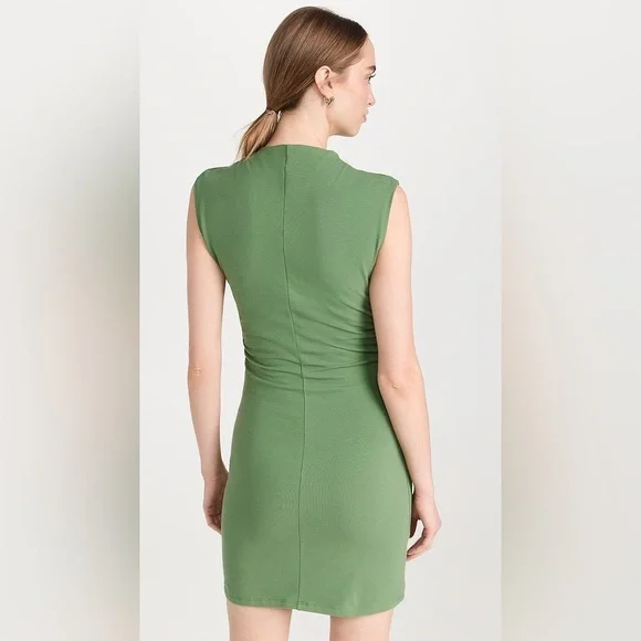 Reformation green Alden stretch knit mini dress - size XL NWT - Picture 4 of 12